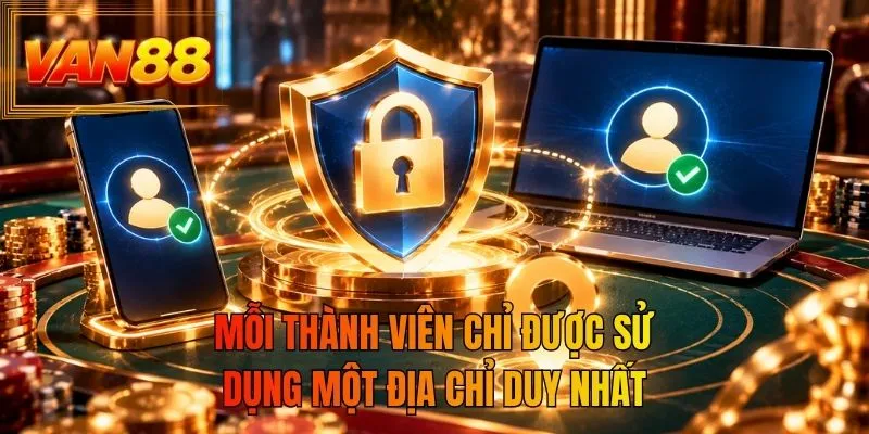 Mỗi thành viên chỉ được sử dụng một địa chỉ duy nhất